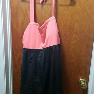 S56 - Always For ME 1 Piece Swimsuit 22 W coral black